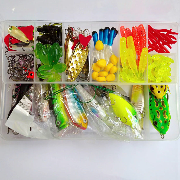 Lure Suit 142 pièces avec pinces de pêche Mino paillettes
