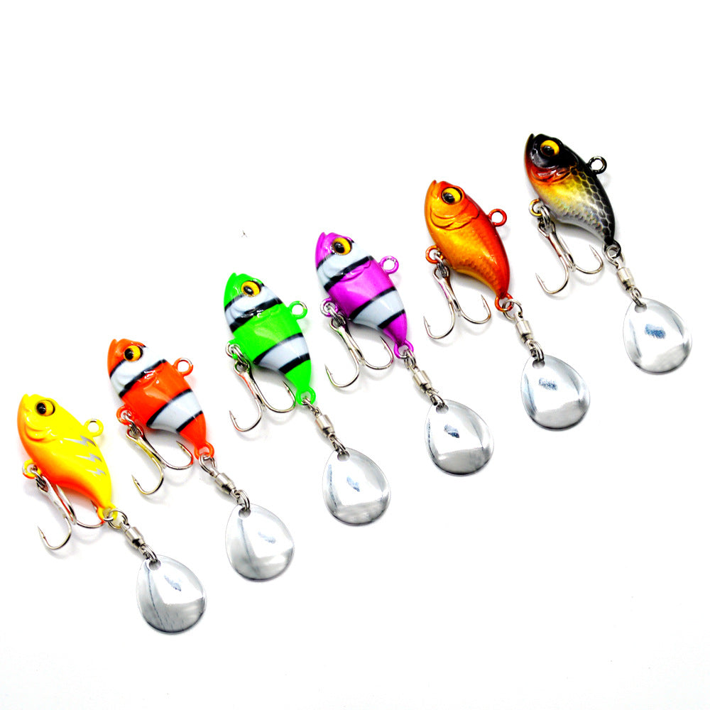 Tôle de fer de pêche en mer métal Lure Paillettes rotatives