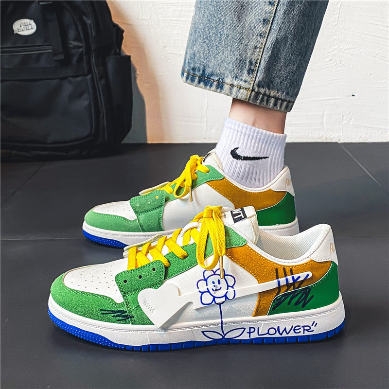 Hommes Chaussures Graffiti tendance et polyvalent