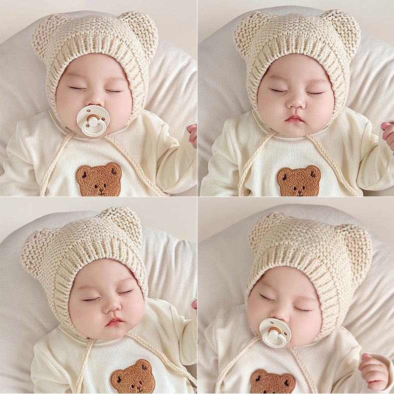 Chapeau de protection de l'oreille pour bébé mignon coréen