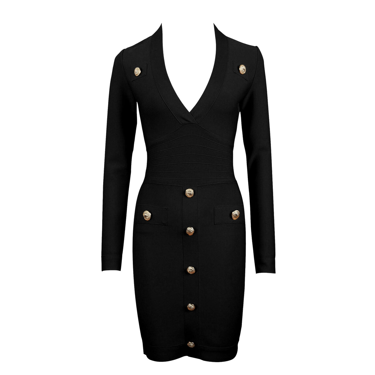 Robe à manches longues à manches longues pour dames minces