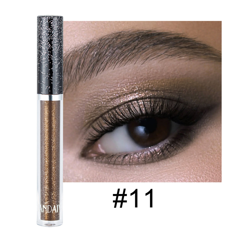 Diamant 12 couleurs Liquid Eye Shadow psychédélique Pearlescent