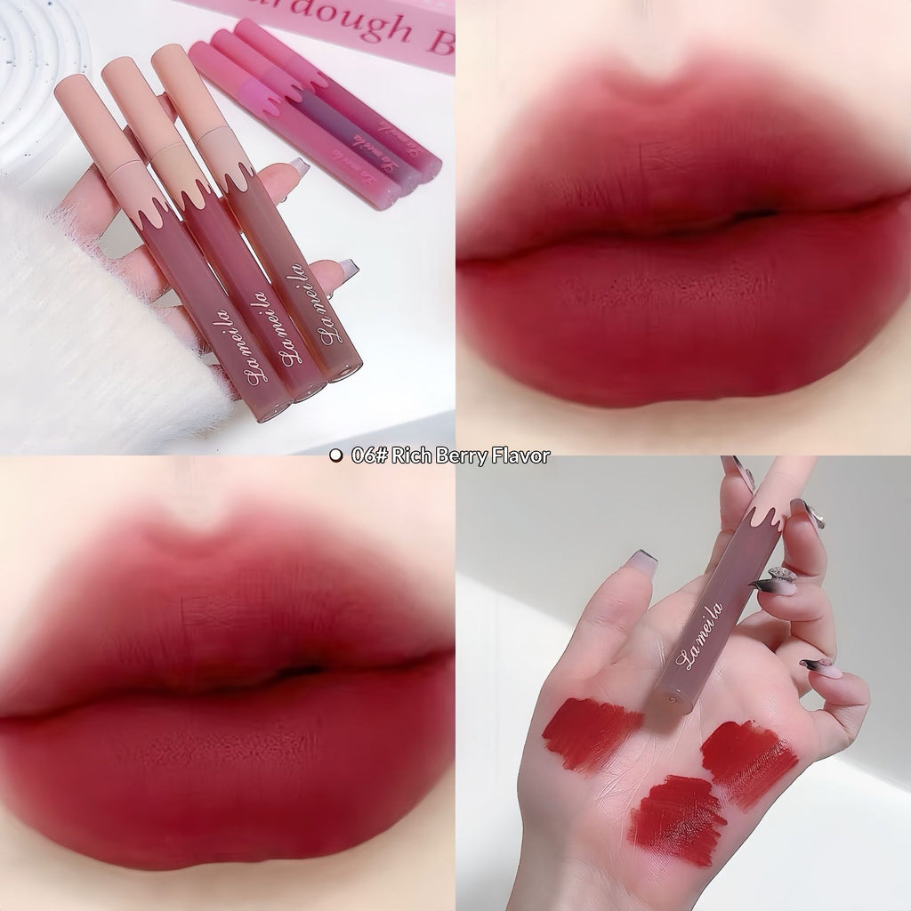 Rouge à lèvres hydratant mat en verre soyeux
