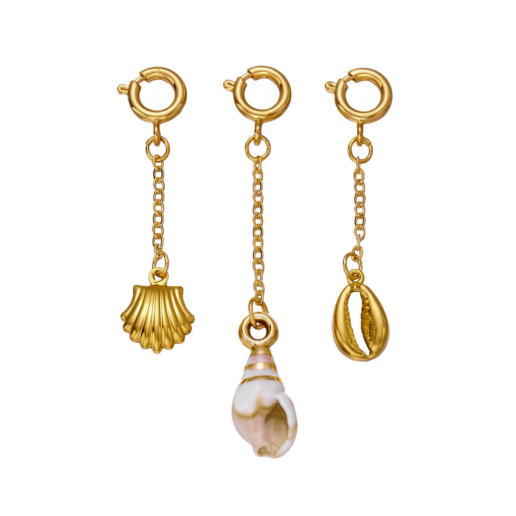 Acier inoxydable Shell et Starfish Bikini Pendentif boucle poitrine
