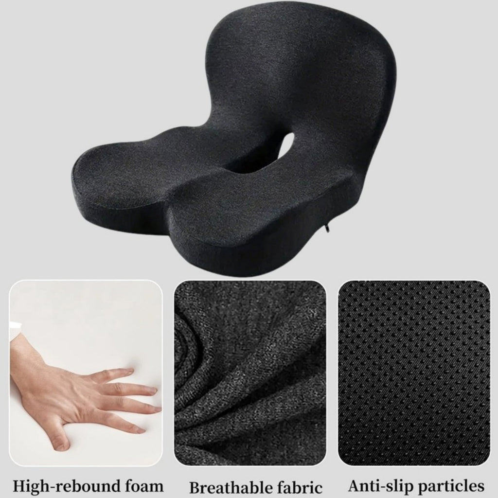 Memory Foam Seat Back Pain Support Booster Coussin Chaise Car Oreiller Lombaire