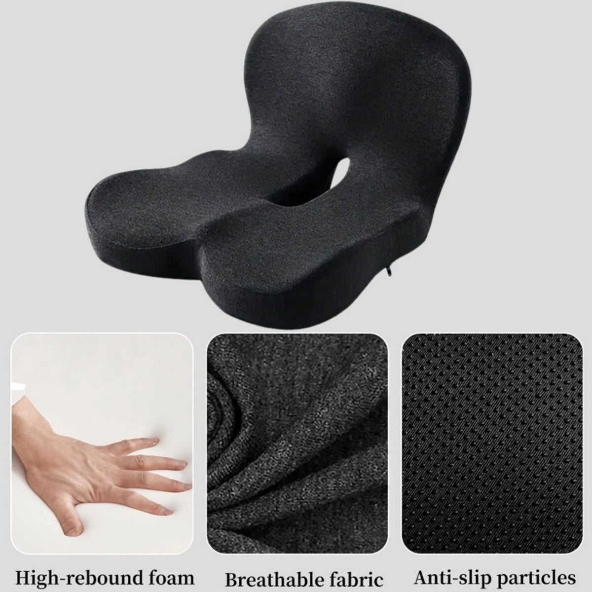 Memory Foam Seat Back Pain Support Booster Coussin Chaise Car Oreiller Lombaire