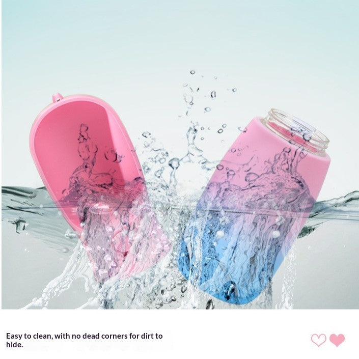 Bouteille d'eau pliable portable couleur dégradée