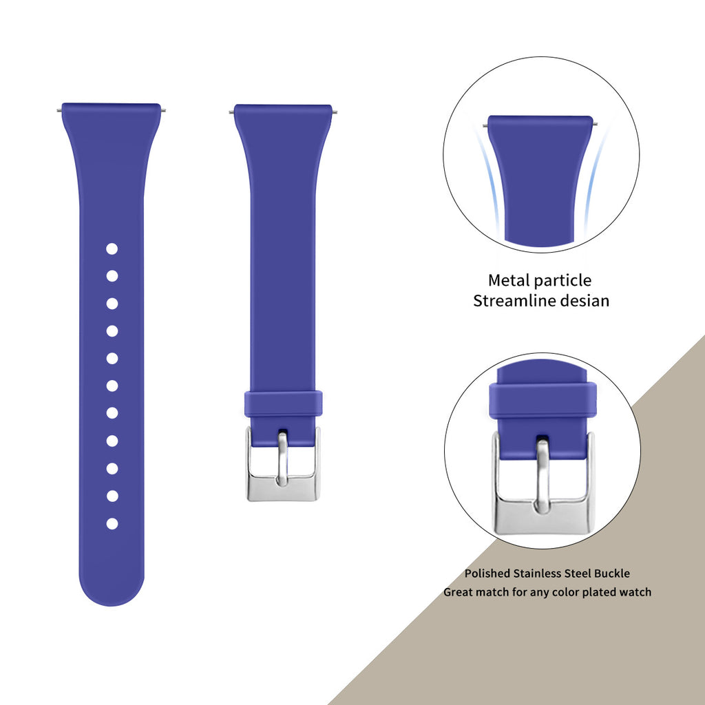 Bracelet en silicone Smart Watch Shrink Silicone Solid Color Watch Band