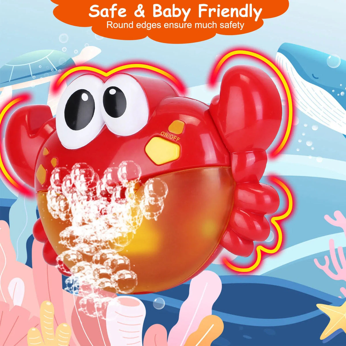 Frog Musical Bubble Bath Maker Jouets de bain de bébé pour baignoires Toddler Bubble Machine pour bain
