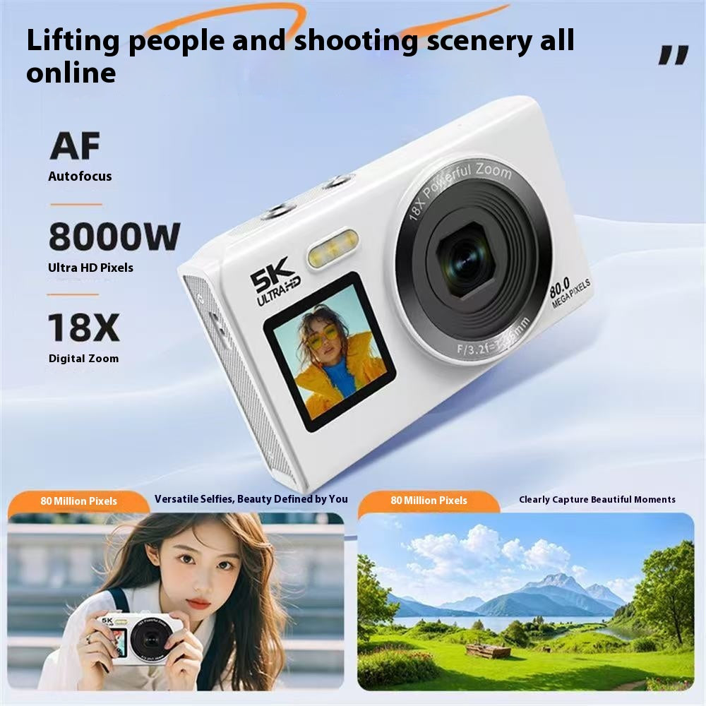 HD Dual-Screen Selfie Video WIFI Téléphone portable Caméra numérique portable