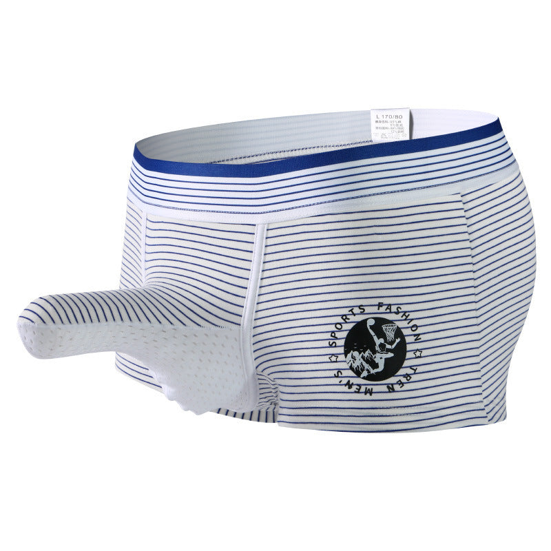 Fashion Striped Bullet Separation Boxer Short Hommes