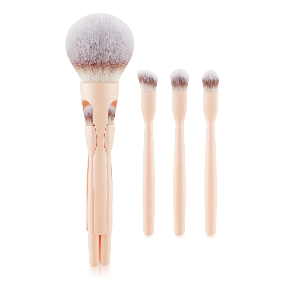 Brosse de maquillage magnétique 4-en-1 pour poudre molle et ombre à paupières