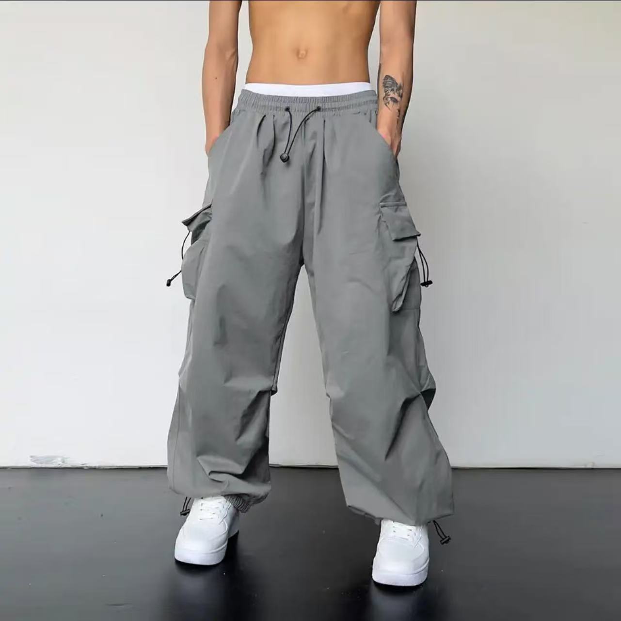 Pantalons de travail vintage de style américain pour hommes et femmes