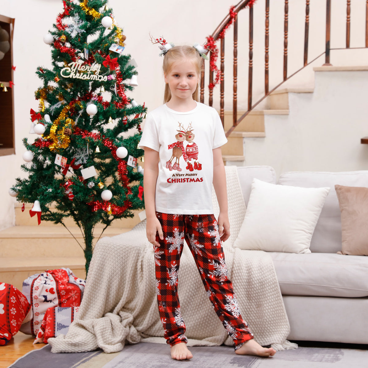 Maillot de pyjama imprimé de Noël