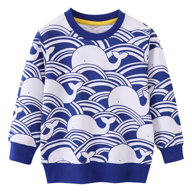 Jumping Meters Arrivée Sweatshirts de dessin animé pour garçons filles Cl