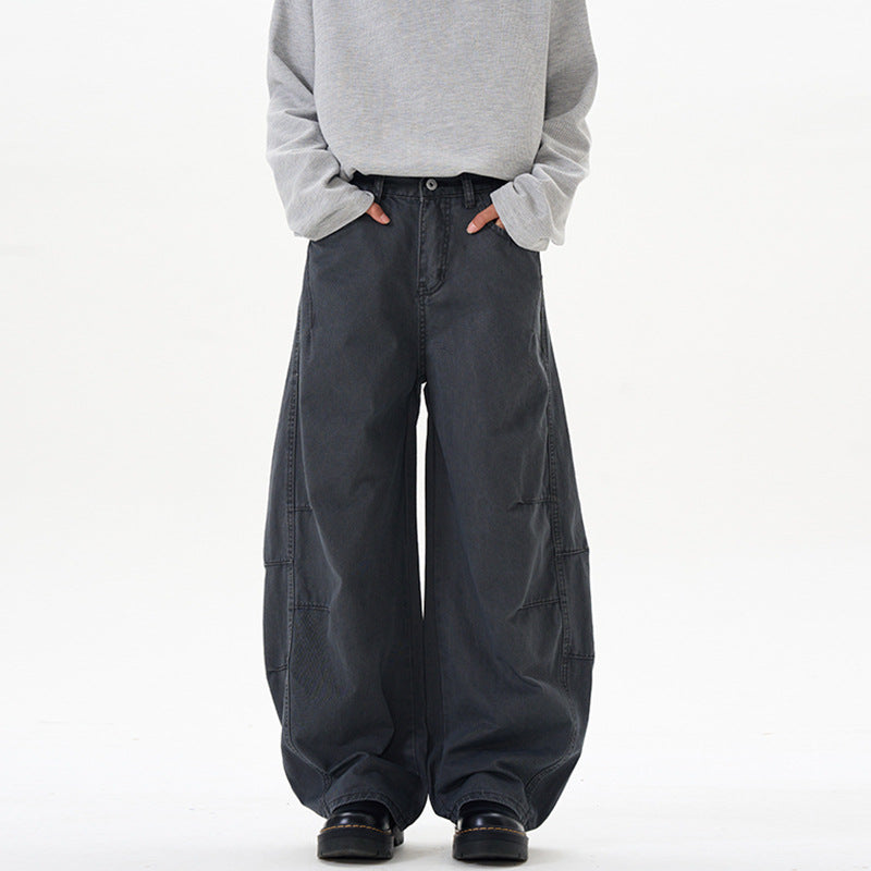 Pantalons en silhouette coupée style américain pour hommes