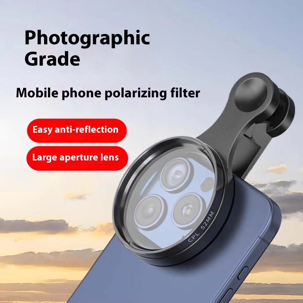 Téléphone portable Polarized Lens Photographie spéciale Filtre Photo HD Auxiliary Shooting