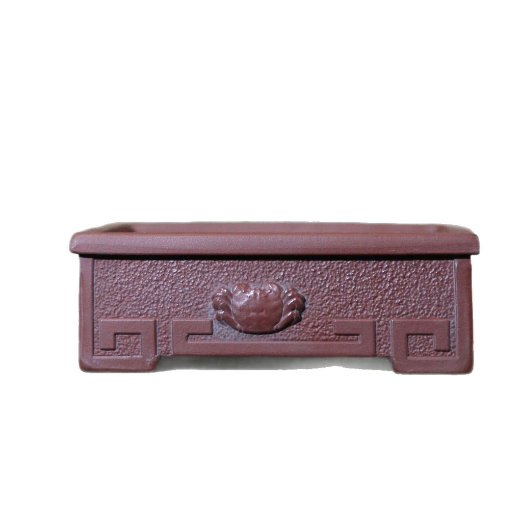 Pot à fleurs en argile rectangulaire fait main Yixing