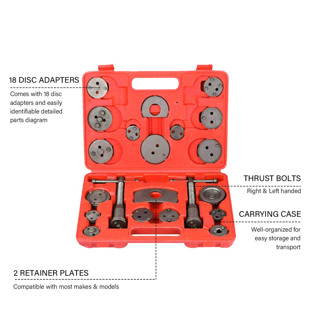 23x Ensemble d'outils de recul du vent de frein à étrier à piston de voiture universelle