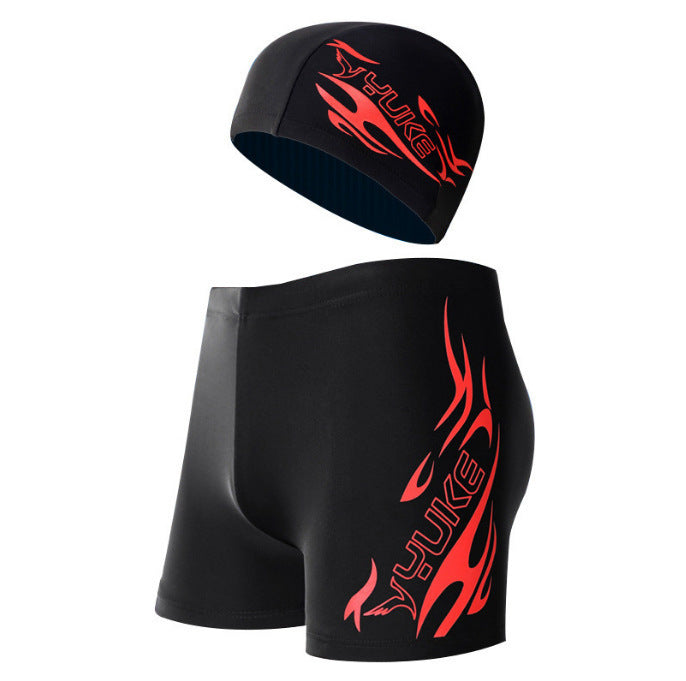 Boxer homme Natation Trunks Plus Taille maillot de bain Casquette