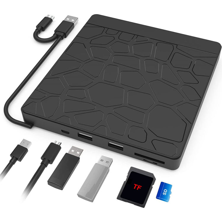 5-en-1 Multi-fonctions External Optical Drive Notebook Computer Recording Machine Plug-in E