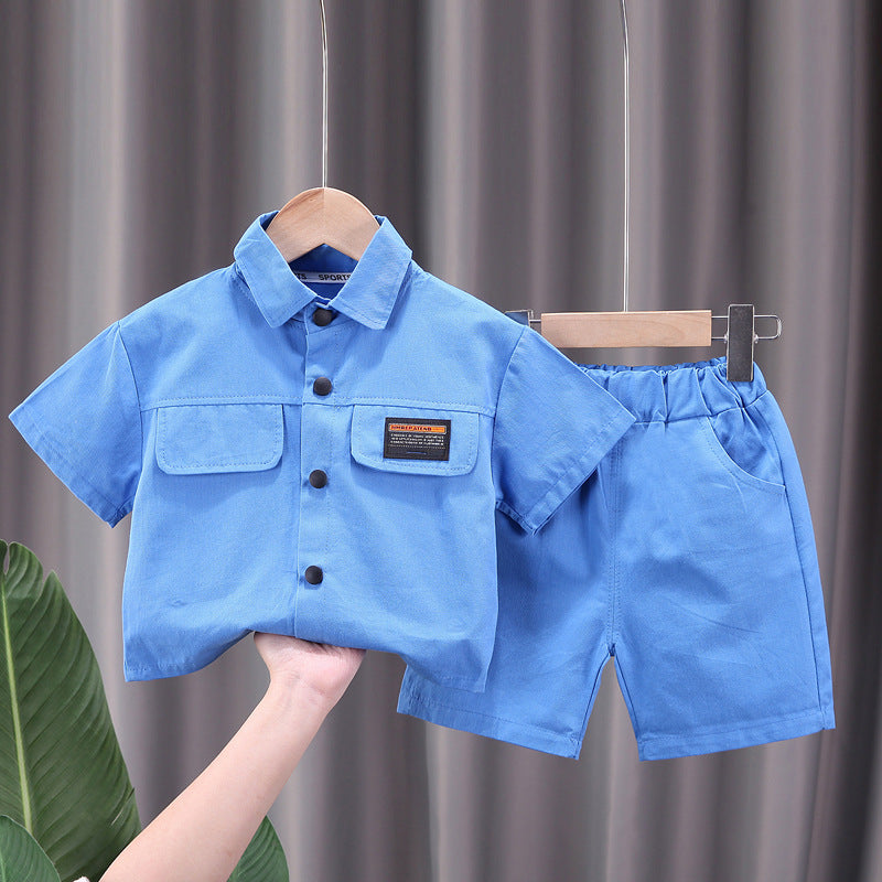 Taille globale du short à manches courtes pour garçons