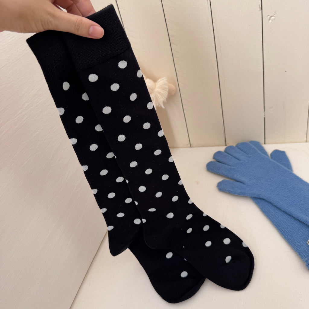 Basique Polyvalent Slimming Respirant Coton Knee-high Femmes Chaussettes