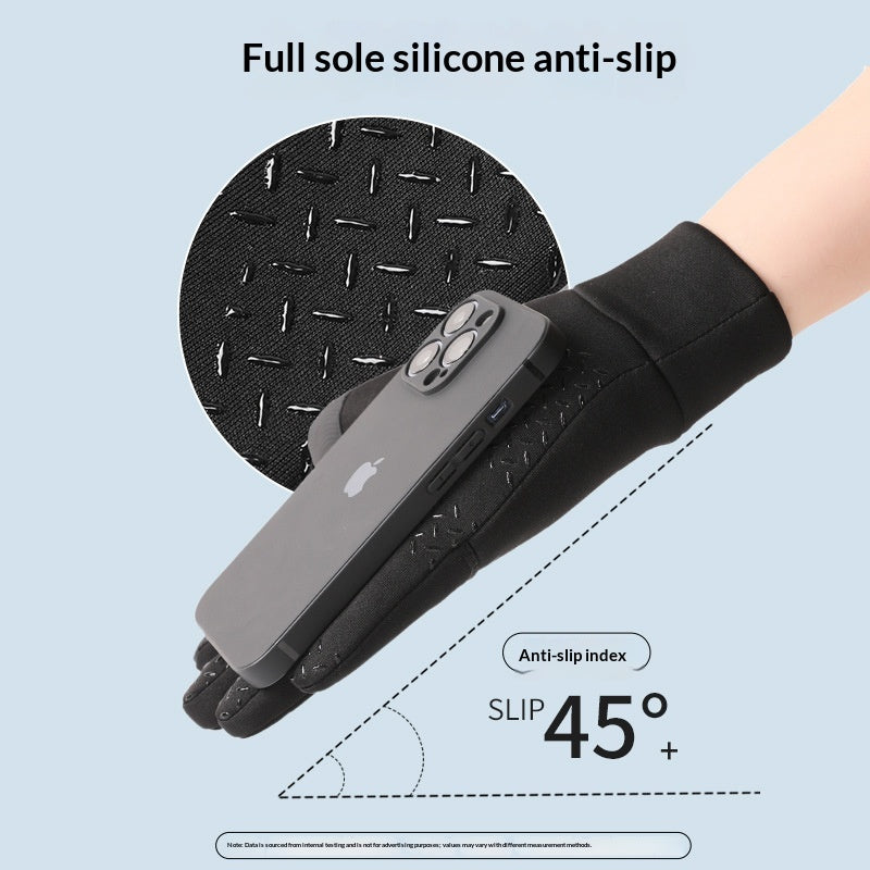Gants de vélo thermique pour hommes compatibles avec les écrans tactiles