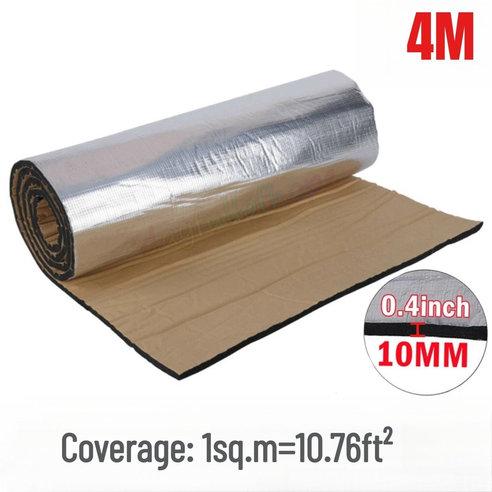 4M&10M Tapis auto-adhésif d'isolation de voiture--Protection du son