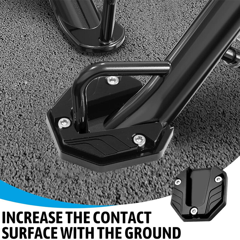 Scooter moto CNC Support latéral agrandir Plaque de pied Kickstand Extension Pad 1PC