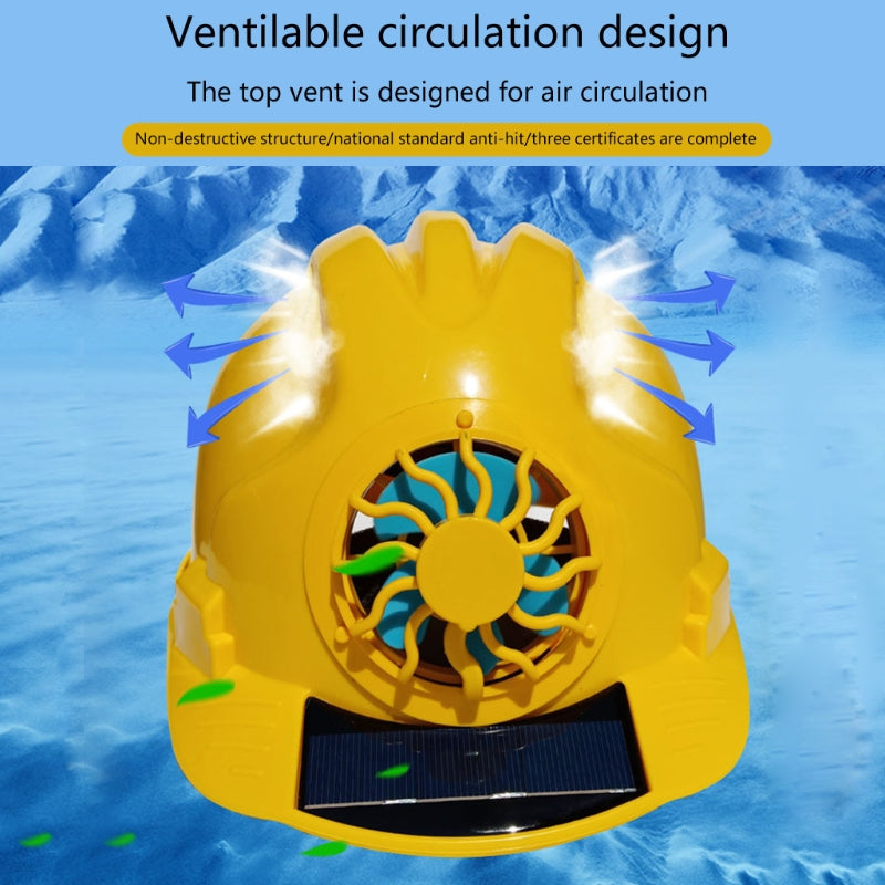 Chapeau solaire avec ventilateur épaissi casque multifonctionnel