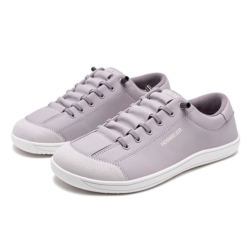 Springautumn Shoes Wide Toe with Leather Upper Slip-on Style