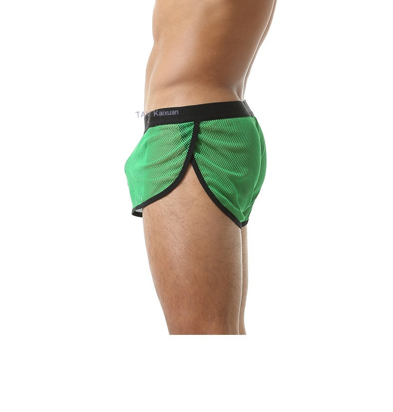 Pantalon de sport à faible taille en nylon pour hommes