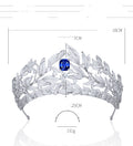Sapphire Crown Cuivre Micro Inlay AAA Zircon Crown Coiffure de mariage