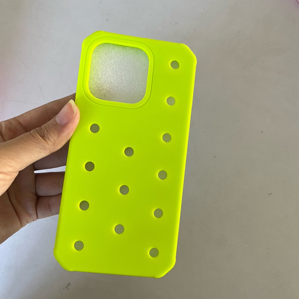 Convient pour 11 16Plus trou bricolage shoe Buckle modèle boîtier de téléphone en silicone