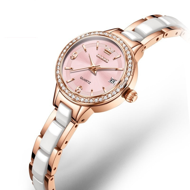 Montre femme d'Ouliishi avec un bracelet en céramique