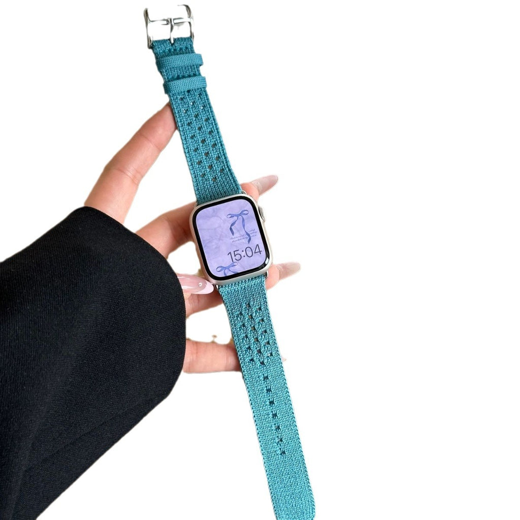 Bracelet de montre tissé en nylon tricoté
