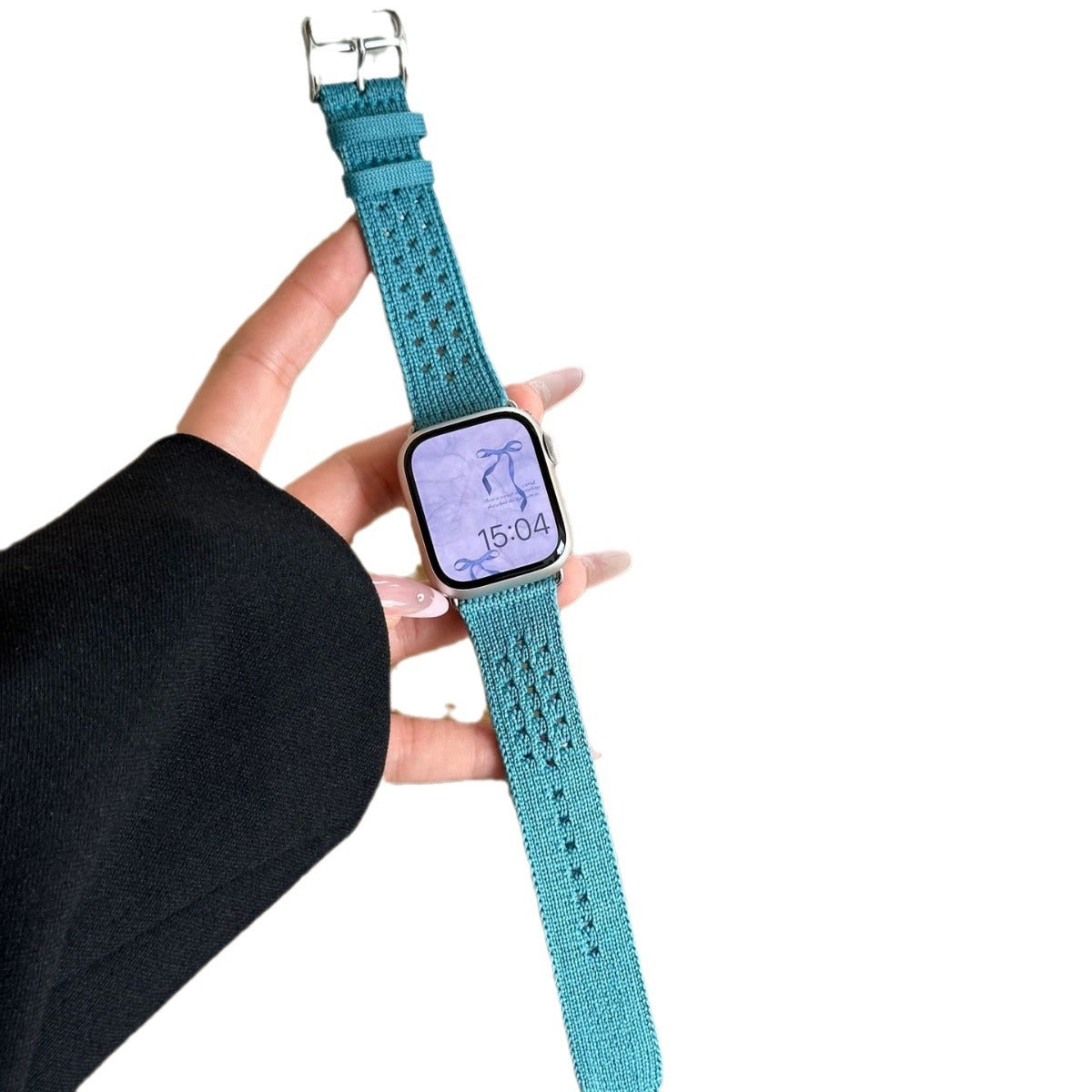 Bracelet de montre tissé en nylon tricoté