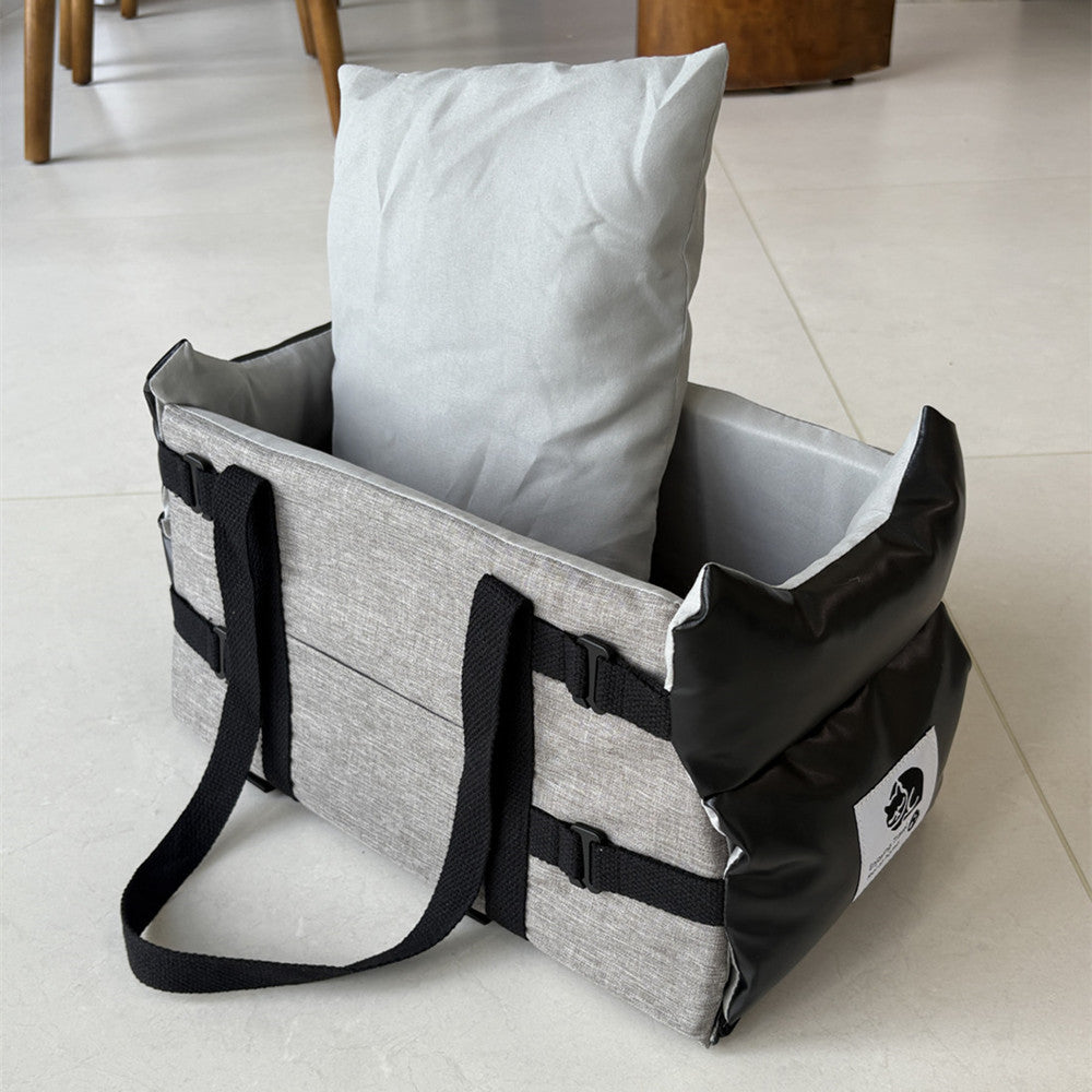 Lit de chien en cuir Cat Carrier et tapis de siège de voiture