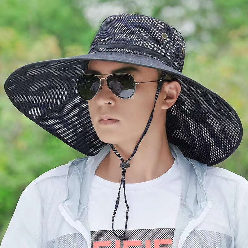 Chapeau de soleil de pêcheur en plein air pour hommes