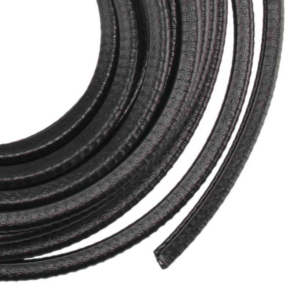 10M noir PVC porte de voiture Edge Guard U canal bande de joint en caoutchouc pour 1-2mm bords