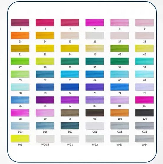 Double-tête alcool huileux couleur Animation stylo de peinture pour les étudiants professionnels d'art