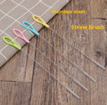 Brosse de paille-bleu-un