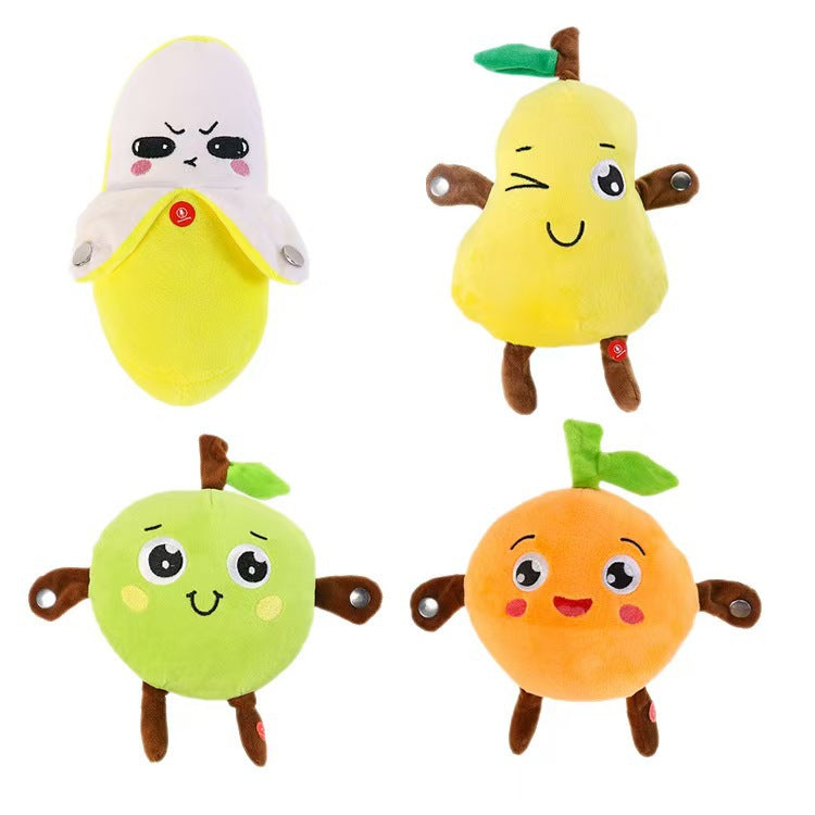 Jouet en peluche pour piano à sens des fruits