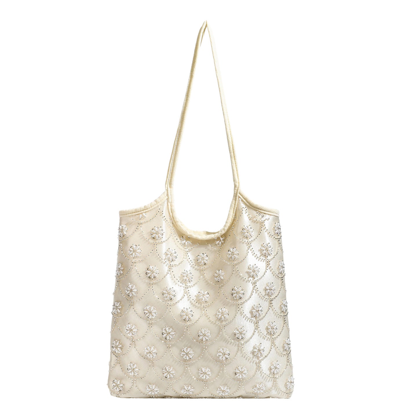 Sac à épaule polyvalent brodé en perles