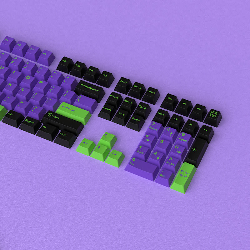 Positive Engraved Small Full Set 126 Keys Height Two-color Keycap
