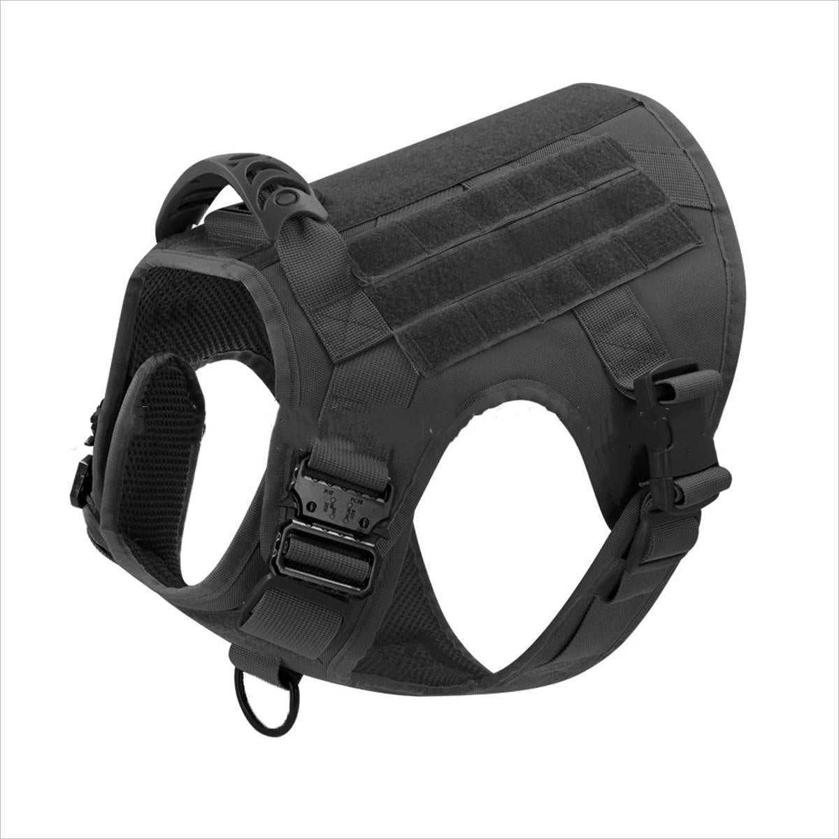 Veste de chien tactique pour les animaux moyens à grands à libération rapide Design idéal pour l'entraînement et dehors