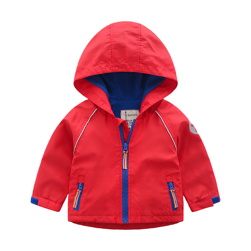 Vêtements d'automne à capuche pour garçons Veste polaire pour enfants