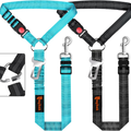 Removable Dog Seat Belt Harness For Car, 3 In 1 Pet Dog Car Seatbelt Leash, Retractable Restraint Secures To Vehicle Headrest