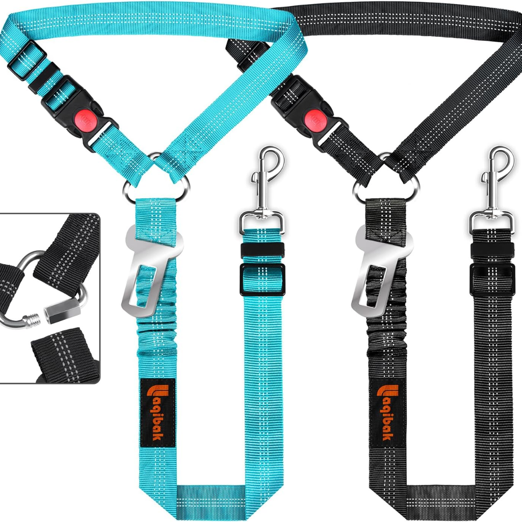 Ceinture de sécurité pour chien 3 en 1, attache voiture rétractable